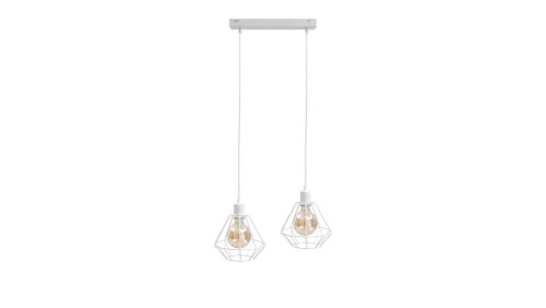 Lampa wisząca loftowa 2xE27 FOSKAL WHITE