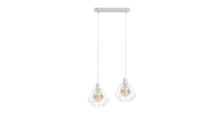 Lampa wisząca loftowa 2xE27 FOSKAL WHITE