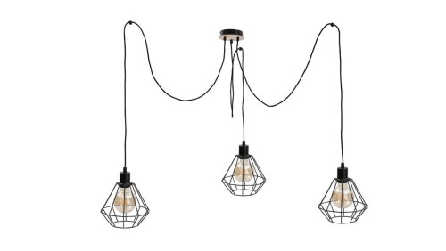 Lampa wisząca loftowa 3 xE27 ATWOOD