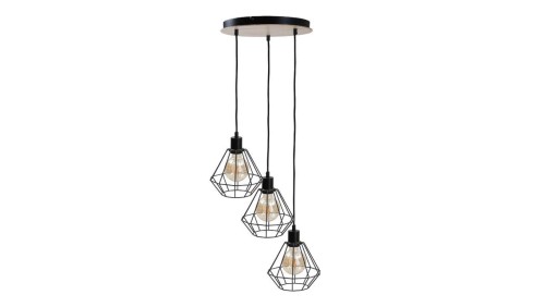 Lampa wisząca loftowa 3x E27 ATWOOD