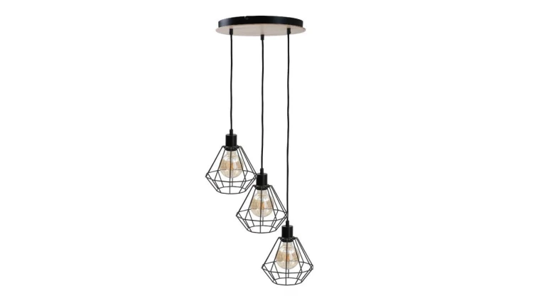 Lampa wisząca loftowa 3x E27 ATWOOD