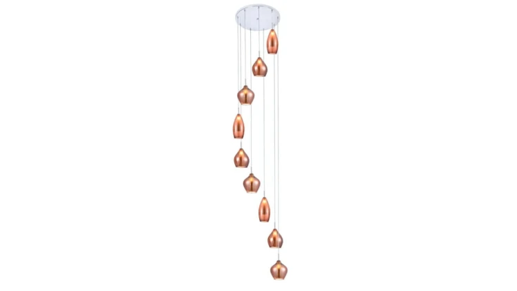 Żyrandol świecznik BARTEZ czarny do salonu na E14 K-3991 Kaja Lighting