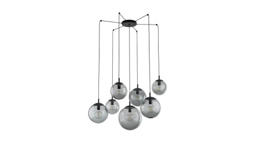 Lampa wisząca typu pająk z 7 szklanymi kloszami ESME E27 5385 TK Lighting
