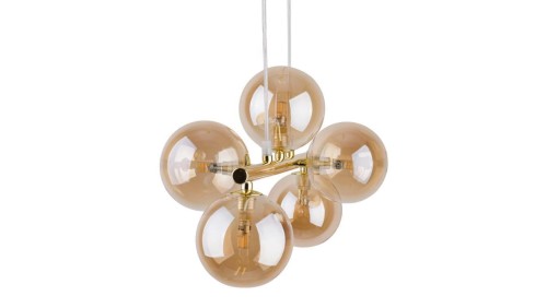 Lampa wisząca ARENA GREEN/GOLD 5xGX53 MLP7769 Milagro