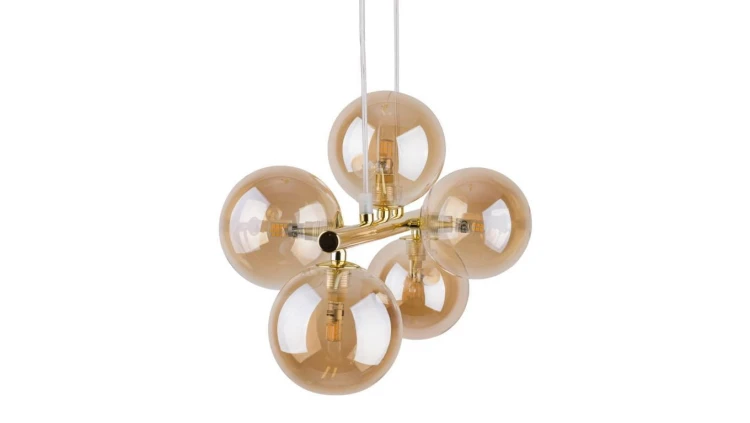 Lampa wisząca ARENA GREEN/GOLD 5xGX53 MLP7769 Milagro