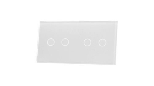 Livolo BIAŁY PANEL SZKLANY 2+2 Livolo 7022-61