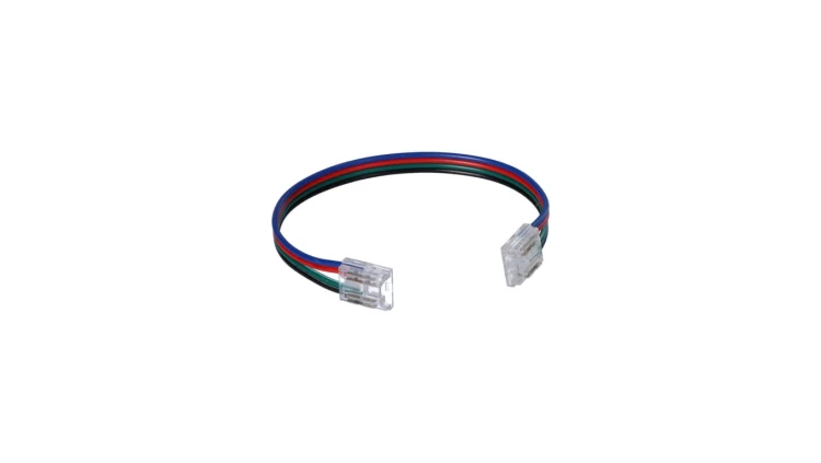 Złączka do taśmy led COB/RGB kolor 10mm taśma-przewód 15cm-taśma