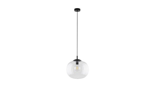 Lampa wisząca ze szklanym kloszem VIBE czarna 1xE27 4818 TK Lighting