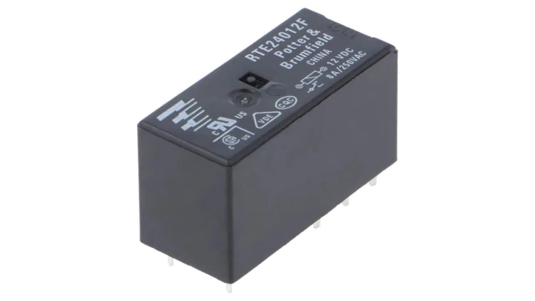 RTE24012F Przekaźnik elektromagnetyczny DPDT Ucewki: 12VDC, 8A/250VAC