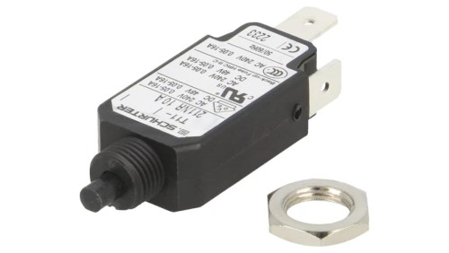 T11-211NR-10A Wyłącznik nadprądowy Iznam: 10A Uznam: 240VAC 48VDC SPST Bieguny: 1
