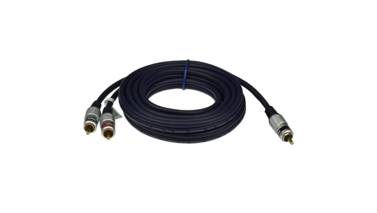 VITALCO RKD180 Kabel Audio do Subwoofera 1x RCA Cinch (wtyk) / 2x RCA Cinch (wtyk) 1m