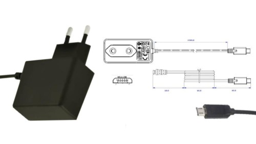 POSC05200A-micro Zasilacz adapter 10W 5V 2A z wtykiem DC - micro USB