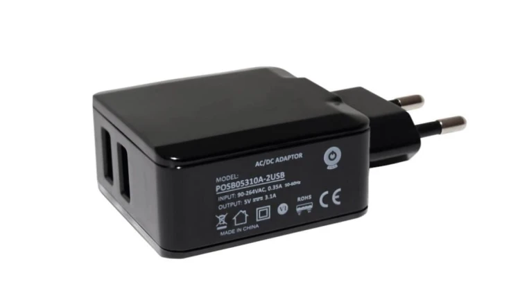 POSB05310A-2USB Zasilacz adapter 16.5W 5V 3.1A USB x2