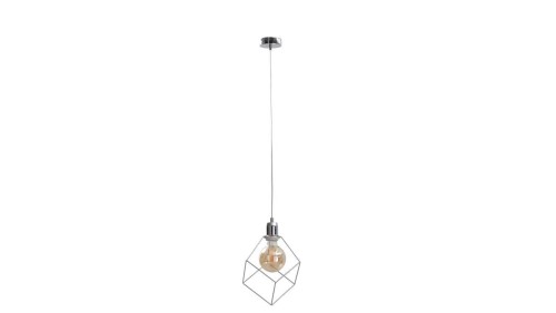 Lampa wisząca loftowa 1xE27 RUBEN SILVER