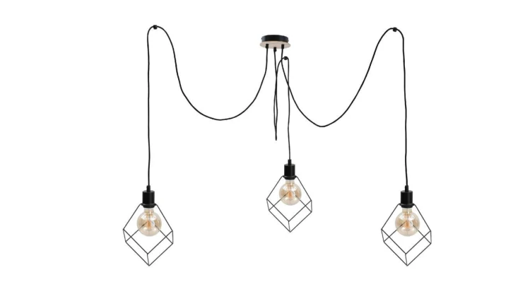 Lampa wisząca loftowa 3x E27 RUBEN WOOD