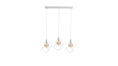 Lampa wisząca loftowa 3xE27 RUBEN WHITE