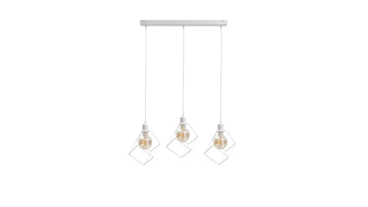 Lampa wisząca loftowa 3xE27 RUBEN WHITE
