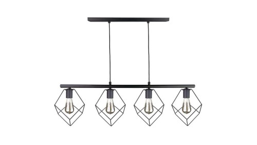 Lampa wisząca nowoczesna 4xE27 ARNICA BLACK LONG