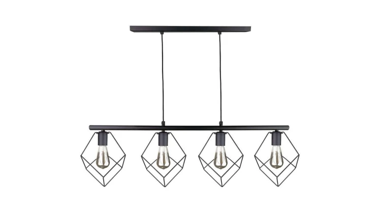 Lampa wisząca nowoczesna 4xE27 ARNICA BLACK LONG
