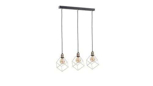 Lampa wisząca loftowa 3xE27 TAHO GOLD