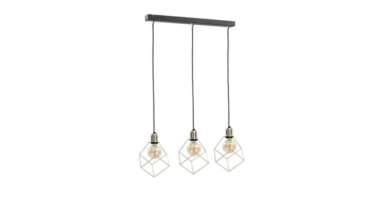 Lampa wisząca loftowa 3xE27 TAHO GOLD