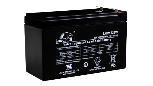 Akumulator bezobsługowy AGM 36W 12V Leoch LHR 1236W F2