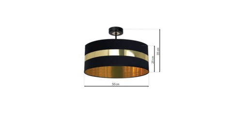 Lampa wisząca MODESTO WOOD z czarnym podłużnym kloszem na GU10 10157 TK Lighting