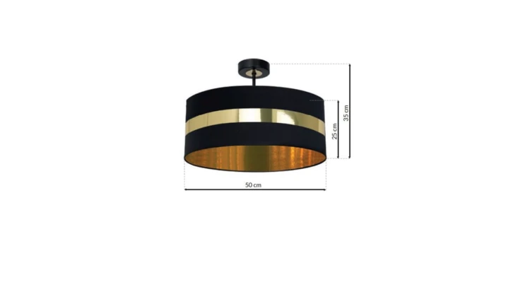 Lampa wisząca MODESTO WOOD z czarnym podłużnym kloszem na GU10 10157 TK Lighting