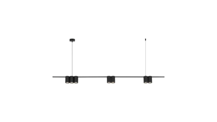 Lampa wisząca (listwa) GENESIS BLACK 7xGU10 ML0370 Milagro