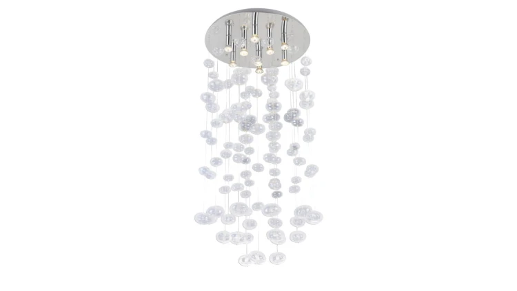Lampa sufitowa ETELA, trzy czarno-szare klosze, gwint E27 do jadalni K-5172 Kaja Lighting