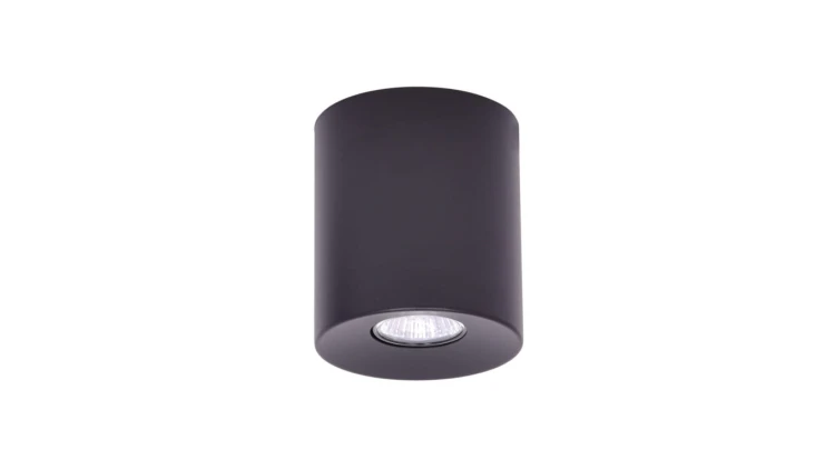 Spot w kształcie tuby do korytarza czarny z serii HORN K-5130 Kaja Lighting