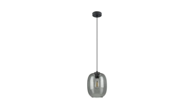 Lampa wisząca szklana z grafitowym kloszem ELIO 1xE27 5971 TK Lighting
