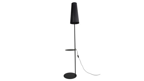 Lampa podłogowa czarna z półką 170cm 1xE27 ZING kolor Czarny 5959 TK Lighting