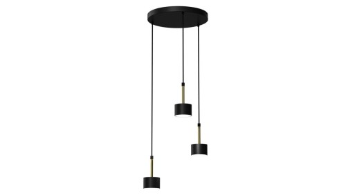 Lampa wisząca ARENA BLACK/GOLD 3xGX53 MLP7762 Milagro