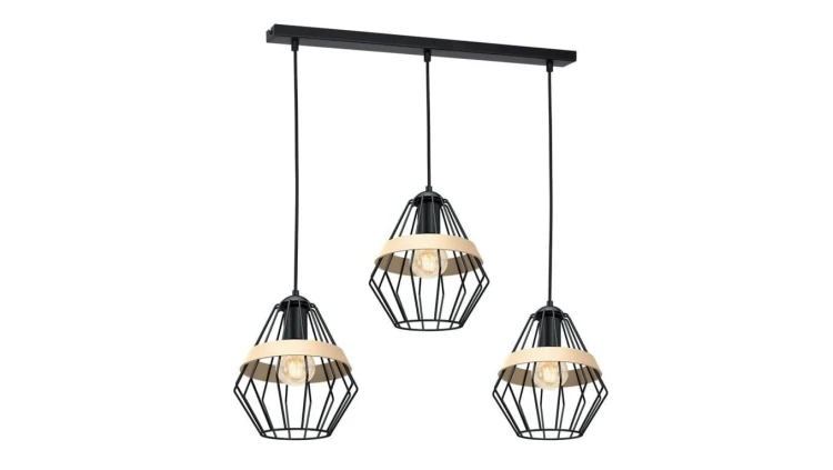 Lampa wisząca CLIFF BLACK 3xE27 MLP5525 Milagro