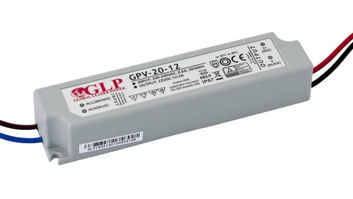 GPV-20-5 Zasilacz LED 20W 5V/3A, IP67 hermetyczny