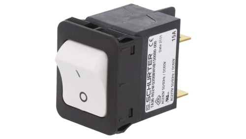 3-128-218 Wyłącznik nadprądowy Iznam: 15A Uznam: 240VAC 60VDC DPST 34x26mm