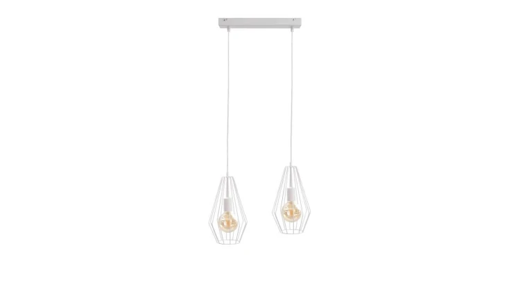 Lampa wisząca loftowa 2xE27 LEX WHITE