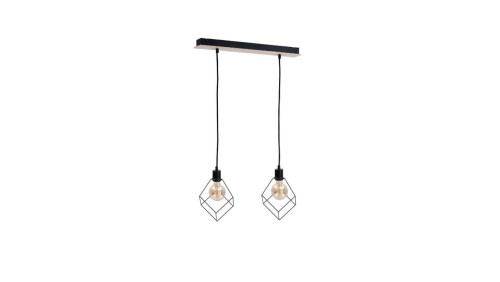 Lampa wisząca loftowa 2xE27 RUBEN WOOD