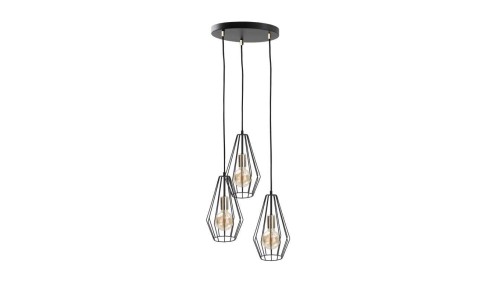 Lampa wisząca loftowa 3x E27 LEX GOLD