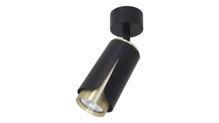 Spot FLOWER BLACK GOLD 1xGU10 ML0264 Milagro