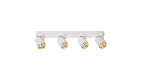 Lampa sufitowa Andy 4xGU10 Biały + Złoty ML9938 Milagro