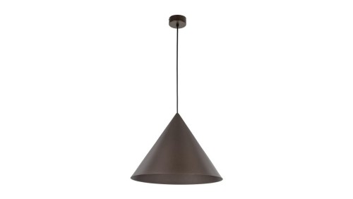Lampa wisząca w stylu retro z rodziny CONO w kolorze brązowym, stalowy klosz z gwintem E27 10062 TK Lighting