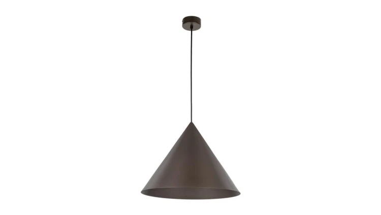 Lampa wisząca w stylu retro z rodziny CONO w kolorze brązowym, stalowy klosz z gwintem E27 10062 TK Lighting