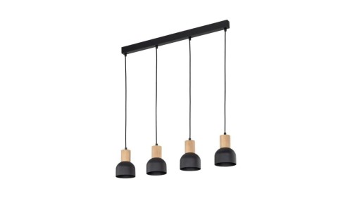 Lampa wisząca CAIRO kolor Czarny / jasne drewno 4896 TK Lighting
