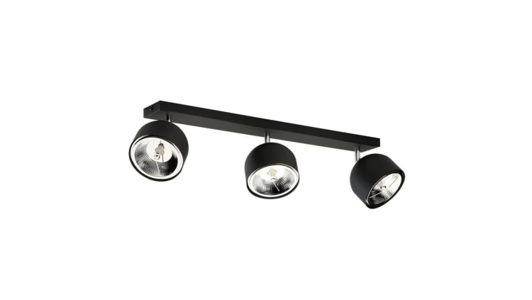 Lampa sufitowa ALTEA BLACK 3 PŁ + żarówki 6520 TK Lighting