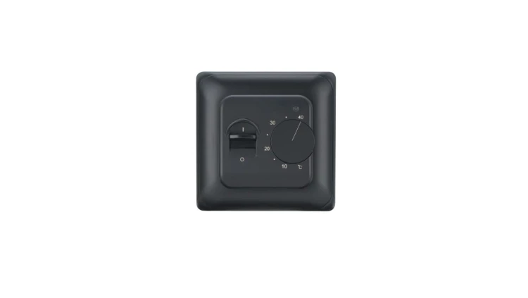 Elektroniczny manualny termostat MST-10, czarny