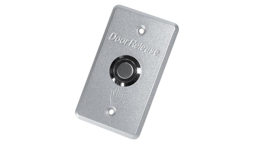 Metalowy podtynkowy przycisk wyjścia otwarcia drzwi z podświetleniem LED NO/NC/COM, 86x50mm Fox W84LED