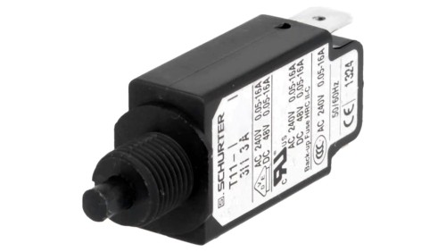 T11-311-3A Wyłącznik nadprądowy Iznam: 3A Uznam: 240VAC 48VDC SPST Bieguny: 1