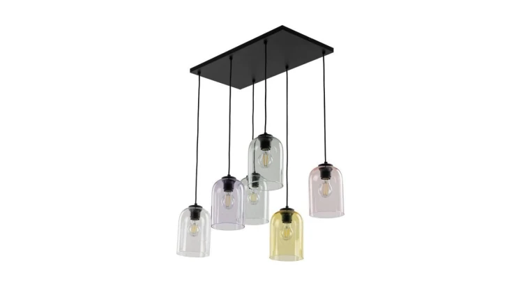 Lampa wisząca ze szklanymi, kolorowymi kloszami MOLLY 6 10302 TK Lighting